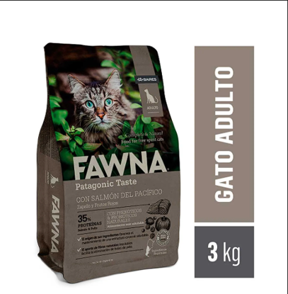 Imagen de ALIMENTO  BALANCEADO PARA GATOS FAWNA P ADULTO SENIOR X 3 KG