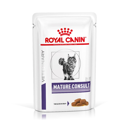 Imagen de ALIMENTO BALANCEADO GATOS MATURE CONSULT WET X 85 GR
