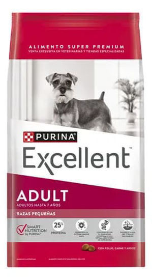 Imagen de ALIMENTO BALANCEADO PERROS EXECLLENT PERRO ADULTO RAZA PEQUEÑA  x 3 KG