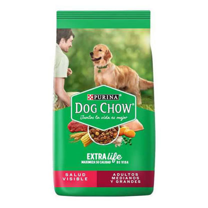 Imagen de ALIMENTO BALANCEAD0 PERRO DOG CHOW ADULTO RAZA MEDIANA Y GRANDE X 8 KG