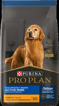 Imagen de ALIMENTO BALANCEAD0  PERRO PRO PLAN ACTIVE MIND RAZA GRANDE +7  X 3KG