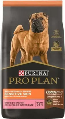 Imagen de ALIMENTO BALANCEADA PERRO PRO PLAN SENSITIVE SKIN RAZA MEDIANAS Y GRANDES X 3 KG