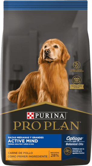 Imagen de ALIMENTO BALANCEADO  PERROS PRO PLAN  ACTIVE MIND +7 RAZA GRANDE  X 15KG