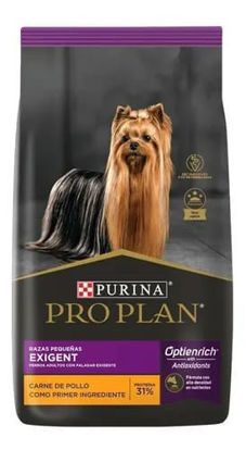 Imagen de ALIMENTO BALANCEADO  PERROS PRO PLAN EXIGENT PERRO RAZA PEQUEÑEA X 3 KG