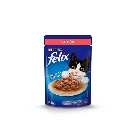 Imagen de ALIMENTO BALANCEADO GATO FELIX CLASSIC CON SALMON HUMEDO X 85 GR