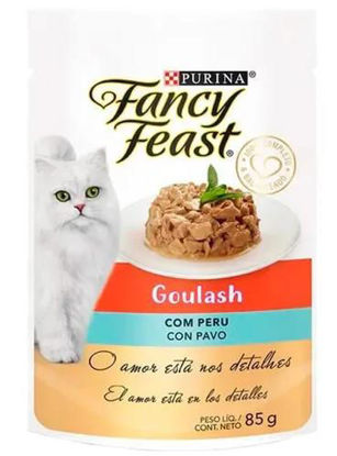 Imagen de ALIMENTO BALANCEADO  GATOS FANCY FEAST GOULASH CON PAVO X 85GR