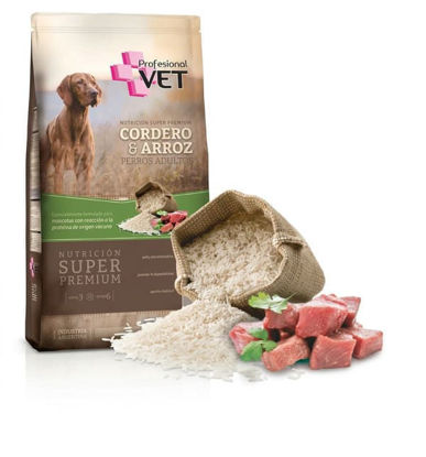 Imagen de ALIMENTO BALANCEADO  PERRO PROF VET P ADUL PREM CORDERO X 3 KG