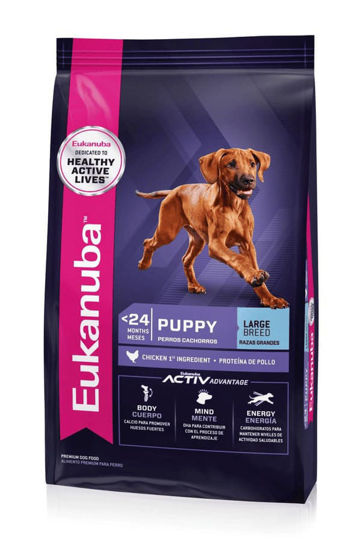 Imagen de ALIMENTO BALANCEADO PERROS EUKANUBA PUPPY LARGE BREED X 1 KG