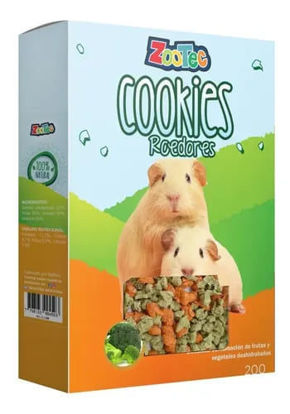 Imagen de ACCESORIOS PARA CONEJOS / COBAYOS COOKIES ROEDORES X 200GR