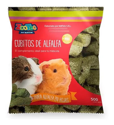 Imagen de ACCESORIOS PARA CONEJOS / COBAYOS CUBITOS DE ALFALFA X 500GR