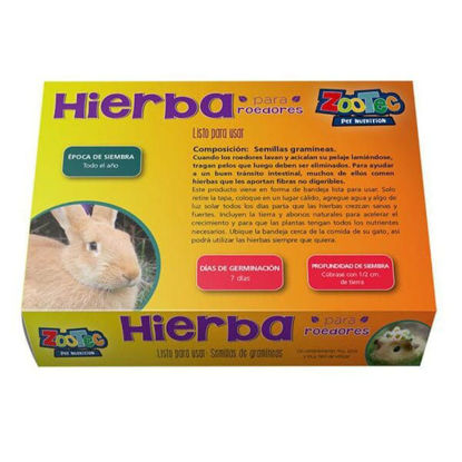 Imagen de ACCESORIOS PARA CONEJOS / COBAYOS HIERBA PARA ROEDORES LISTA PARA SEMBRAR
