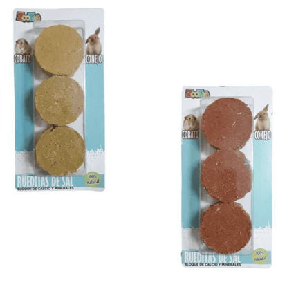 Imagen de ACCESORIOS PARA CONEJOS / COBAYOS RUEDITAS DE SAL X 3 PARA CONEJOS Y COBAYOS