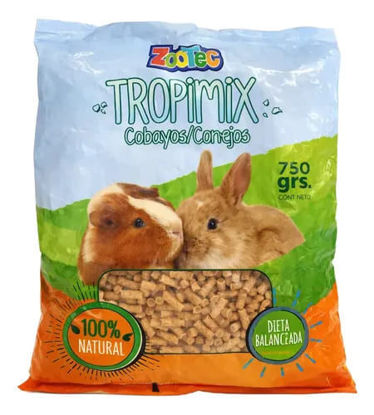 Imagen de ACCESORIOS PARA CONEJOS / COBAYOS TROPIMIX CONEJO / COBAYOS X 750 GS