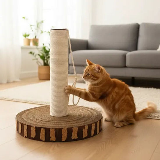Imagen de ACCESORIOS PARA GATOS RASCADOR CON POSTE 40*35CM