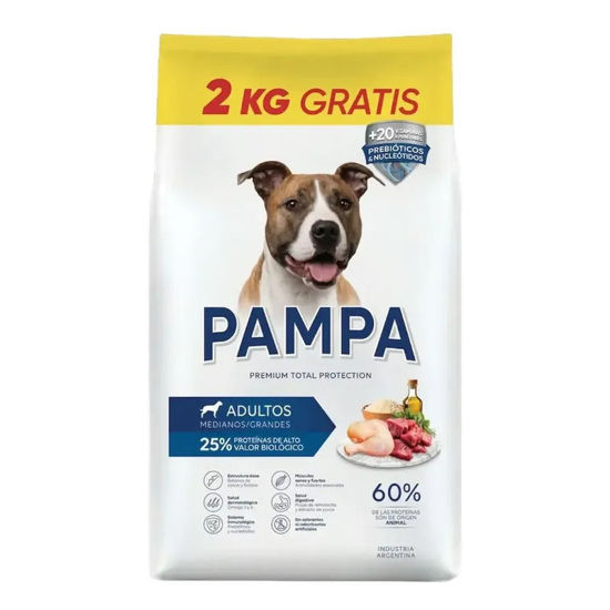 Imagen de ALIMENTO BALANCEAD0 PERRO - PAMPA PERROS ADULTOS MYG X 20 KG