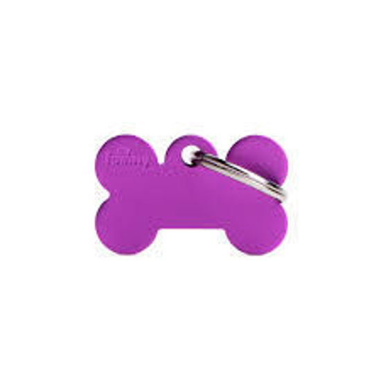 Imagen de ACCESORIOS PARA MASKOTAS -MEDALLA HUESO CHICA VIOLETA MFB04