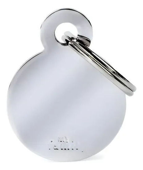 Imagen de ACCESORIOS PARA MASKOTAS -MEDALLA REDONDA CHICA GRIS  MFB57