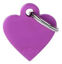 Imagen de ACCESORIOS PARA MASKOTAS -MEDALLA CHICA CORAZON VIOLETA MFB24
