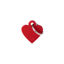 Imagen de ACCESORIOS PARA MASKOTAS -MEDALLA CHICA CORAZON ROJA MFB25