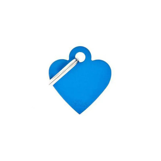Imagen de ACCESORIOS PARA MASKOTAS - MEDALLA CHICA CORAZON AZUL MFB70