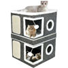 Imagen de ACCESORIOS PARA GATO - CRP40*40*61GND013 CAMA CHUCHA RASCADOR PLEGABLE 40X40X61 CM GRIS ND013
