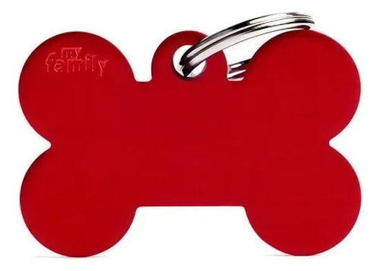 Imagen de ACCESORIOS PARA MASKOTAS - MFXL02 MEDALLA  GRANDE HUESO ROJA