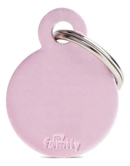 Imagen de ACCESORIOS PARA MASCOTAS - MFB14 MEDALLA REDONDE  ROSADA CHICA